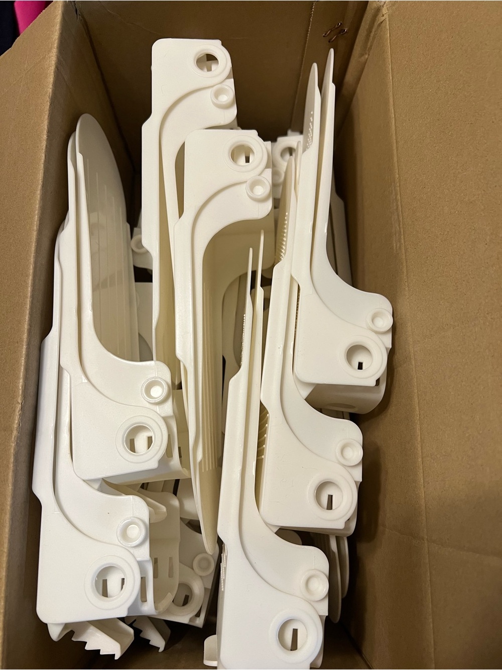 White Plastic Shelf Bracket Set - Home Accents